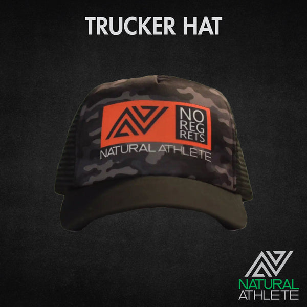 Natural Athlete Trucker Hat "No Regrets"